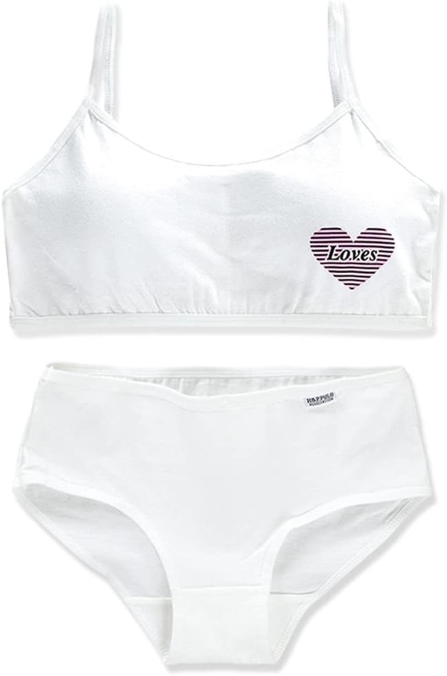 Girls’ Seamless Underwear Set - Training Bra and Matching Panties – Crop Cami Bralette and Briefs for 8-14 Age 6Pcs - Image 4