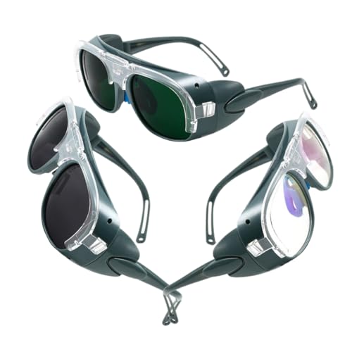 Homoyoyo 3 Paires Lunettes De Soudage Protection Lunettes Sécurité Oculaire Pour Soudage Arc Argon