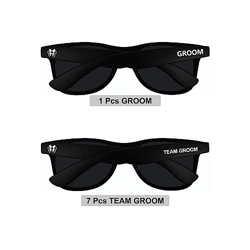 Image of Groomsmen Sunglasses for Men - Wedding Sunglasses for Groomsman Proposal Gifts, Bachelor Party Favors