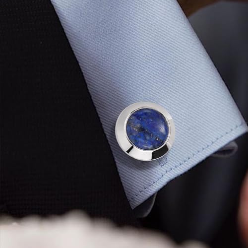 Button Covers Cufflinks for Dress Shirts and Tux Shirts, TAIGRAMA Mens Cufflinks Button Cover on Birthday Wedding Bussiness4