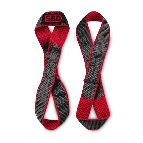 SBD Figure 8 Lifting Straps Maximum Grip & Strength with Kevlar Webbing Made in Great Britain