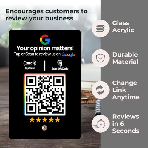 Review NFC Standee Black with NFC & QR Code by tinydabba - 6