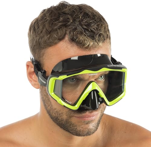 Máscara Cressi Pano 3 de Vista Amplia para Buceo y Snorkel - Falda Suave de Silicona para Excelente Sellado miniatura 6