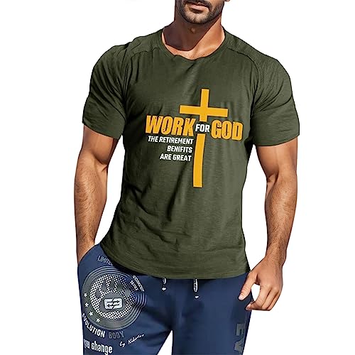 Blusa para hombre, retro, manga corta, cuello redondo, camiseta vintage de manga corta, camisa de verano, suelta, informal, gimnasio, entrenamiento, camisetas, botones góticos, verde-2, 3XL