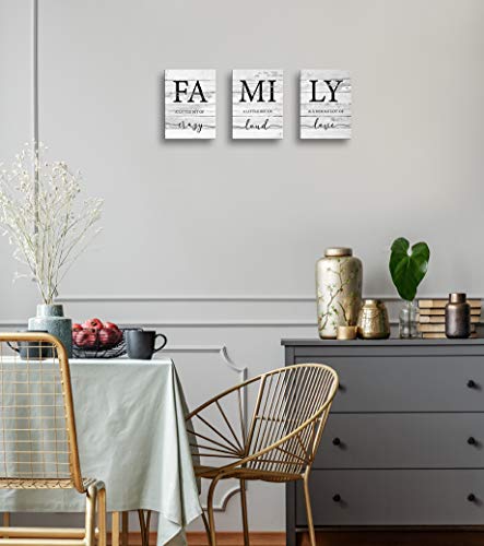 JLXART-Family-Wall-Decor-Rustic-Farmhouse-Decor-for-The-Home-Art-Inspirational-Canvas-Print-Framed-3-panels-Each-Size-12x16inch JLXART Family Wall Decor Rustic Farmhouse Decor for The Home Art Inspirational Canvas Print Framed 3 panels Each Size 12x16inch