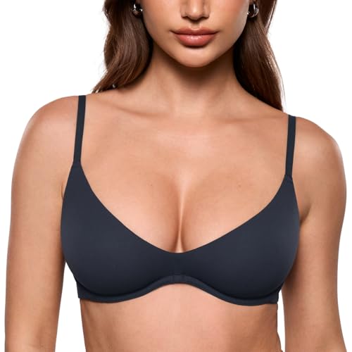 Image of INLYRIC Women's Inbarely Plus Plunge Bra - Unlined Underwire Sexy Demi Balconette Bras