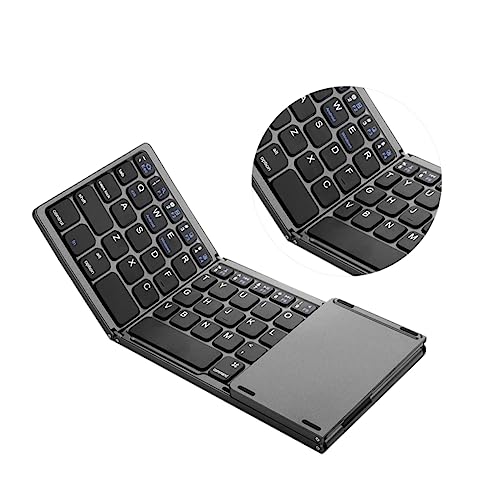 Clavier sans fil ultra fin et pliable avec touchpad haute précision pour tablette