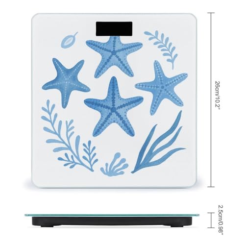 Báscula de baño digital Summer Ocean Beach LCD 400 lb miniatura 2