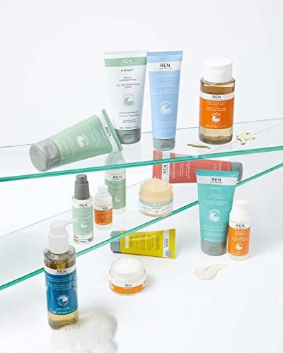 REN Clean Skincare Ready Steady Glow Daily AHA Tonic | Facial Brightening Toner | Exfoliate, Hydrate & Even Skin Tone with AHAs & BHAs | Tighten & Reduce Pores | Cruelty Free & Vegan