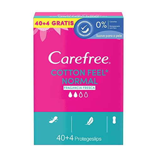Carefree Salvaslip Cotton Fragancia Fresca 44 unidades 120 g