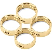 INJORA Brass Inner Beadlock Rings - 27g/pc 1.3" Wheel Weights Fit for 1/24 1/18 RC Crawler Upgrade