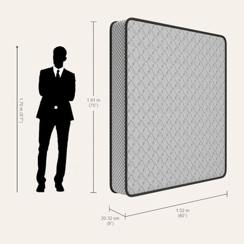 Image of Interio by Godrej Restomagic Memory Mattress | 5-Years Warranty | Queen Bed, 8-Inch Mattress (75 x 60 x 8 Inches, Memory Foam)