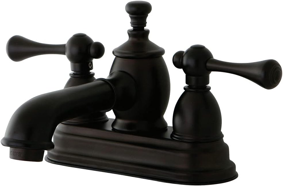 Kingston Brass KS7005BL 4 in. Centerset Bathroom Faucet, Oil Rubbed Bronze