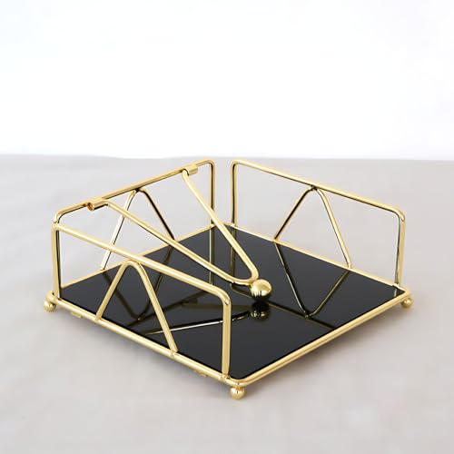 Lista de Servilleteros favoritos de las personas. 41 Servilleteros Mesa Elegantes,Acrílico Servilleteros,Servilletero Mesa Comedor Metal Negro,Servilletero Plano de Hierro Forjado,con Brazo Pesado y Base Acrílica,para Cocina...