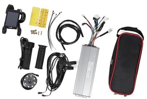 Kit regolatore elettrico in lega di alluminio da 2000 W e 48 V, misuratore con schermo a colori, for monopattini elettrici e biciclette pieghevoli regolatore per monopattino elettrico