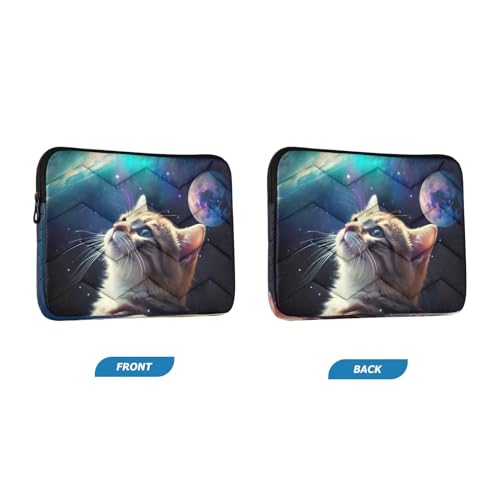 Funda para laptop Space Cat 13-14 pulgadas impermeable miniatura 2