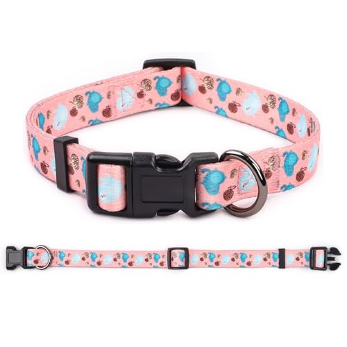 COSYHOMELONDON Dog Collar for Small Dogs Cute Small Medium Large Dog Pet Collar, with Floral Patterns - Image 2