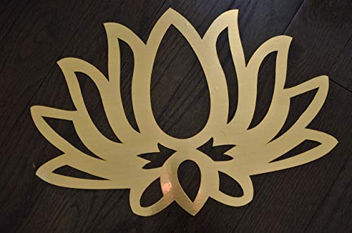 Image of Desi Favors Lotus MDF Cutout for Indian Backdrop | Varalakshmi Pooja Decor, Wedding, Housewarming Decor, Diwali Pooja Decoration, | 11x16 Inch (Pack of 1)
