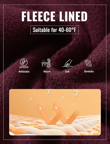 baleaf Women's Fleece Quarter Zip Pullover Long Sleeve Thermal Tops Cold Weather Hiking Running Gear with Zipper Pockets4