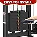 FNKTEK Weight Stack Pin Gym Pin and Spring Collar Weight Stack Extender Pin Commercial and Home Gym Accessories for Cable Tower and Functional Trainer Machin(Ø 8 mm,Length 80mm)