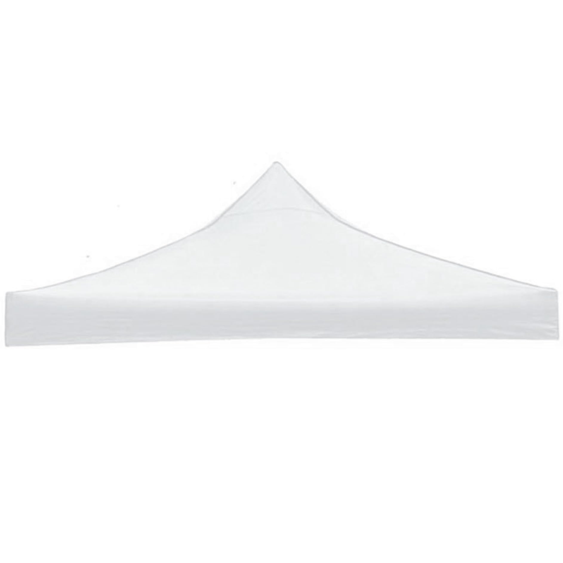 Couverture de remplacement d'auvent 10x10 en tissu Oxford blanc étanche pour tonnelle