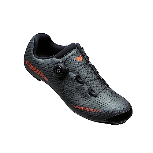 Catlike 7200300022   Zapatillas de Ciclismo Carretera Whisper R1 Talla 39 Ligereza, Rigidez y Máximo Rendimiento para Cada Pedaleada, Gris
