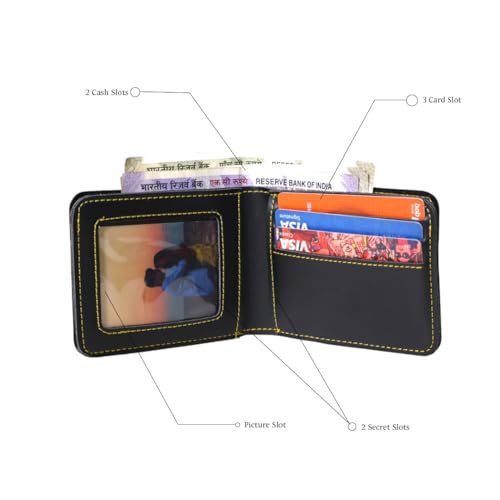 Image of Personalized Name & Charm Leather Mens Wallet Combo | Gifts for Men Husband Boyfriend Staff Employees Clients Colleagues Friend (Wallet,Pen,Keychain,Belt&Bottle)