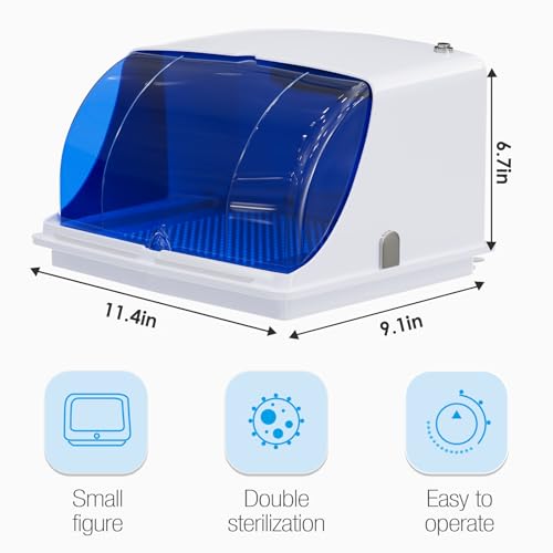 BRBLUERISE UV Sterilizer Box Professional Home Appliances Salon LED Disinfection UV Light Sanitizer For Phone Baby Bottle Cleaning Beauty Tools - Image 3