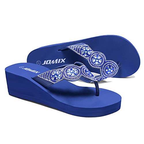 JOMIX Damen Klassische Sandaletten Strass...