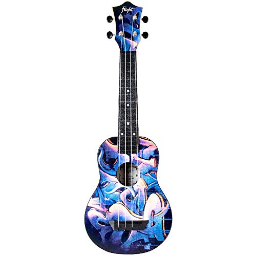 Flight: TUS40 ABS Travel Ukulele – Graffiti (With Bag) - Les Beatles, Paul McCartney, John Lennon, RIngo Starr, George Harrison Flight: TUS40 ABS Travel Ukulele - Graffiti (With Bag)