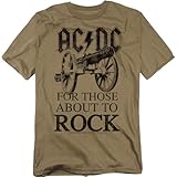 Popfunk ACDC for Those About to Rock Album T Shirt & Exclusive Stickers (X-Large)