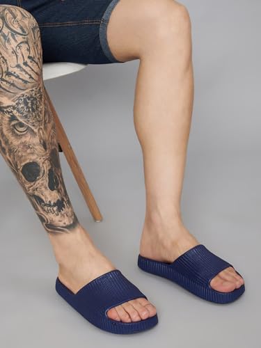 Image of ENDEAVOUR WEAR Men's Super Soft Sliders /Slippers With Soft Cushioned Rubber | Comfortable And Light Weight | Flip Flops