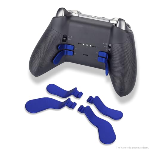 Image of CHARM FOCUS 16-in-1 Metal Thumbsticks Replacement Kits for Xbox Elite Series 2, Xbox Elite 2 Controller Accessories, Includes Magnetic Joysticks, Paddles, Silicone Caps, D-Pads, 1 Tool (Cobalt Blue)