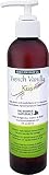 French Vanilla Kiss Edible (Lickable, Kissable) Massage Oil 8 fl. oz. Pump with All Natural Plant Oi