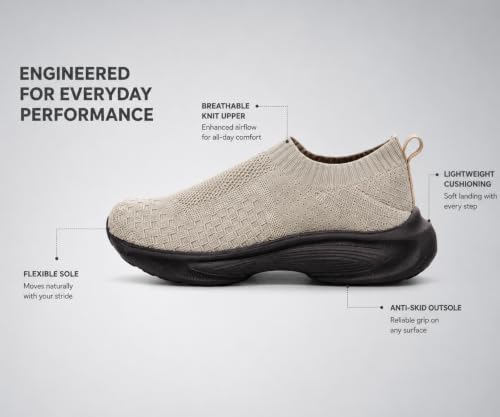 Image of Kraasa Trial Running Shoes with Lightweight Memory Insole | Breathable, Anti-Skid Knit Sneaker, Walking & Gym Shoes