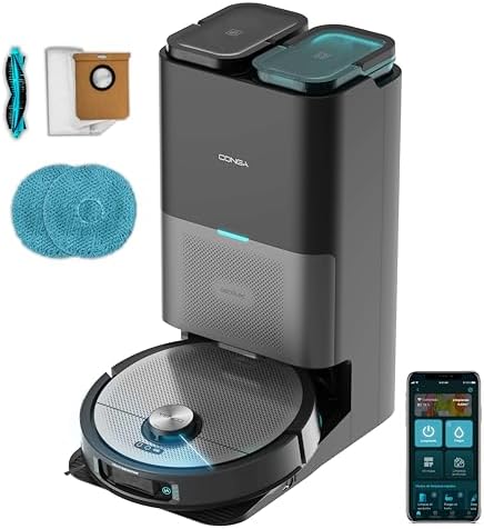 Cecotec Robot Aspirador y Friegasuelos Base Autovaciado con Hair ...