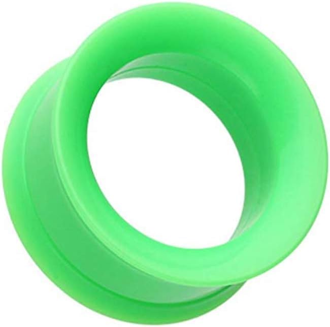 Covet Jewelry Solid Smooth Flared Screw-Fit Ear Gauge Tunnel Plug