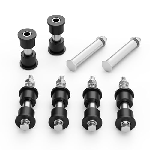 CartClan Rear Leaf Spring Bushing Kits with Screw Nut for EZGO PDS&TXT Gas Electric Golf Carts OEM#70289-G02/14158-G1