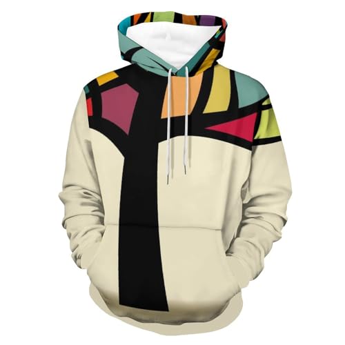 Sweats À Capuche Arbre À Couleurs pull imprimé artistique unique