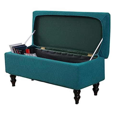 JHLD Teal Rectangle Ottoman Cover Protector Cover