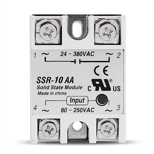 Relais statique SSR-25AA monophasé 25A à commande alternative sans usure mécanique