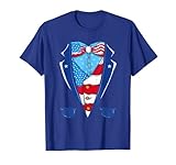 Uncle Sam American Flag Vest Patriotic Halloween Costume T-Shirt