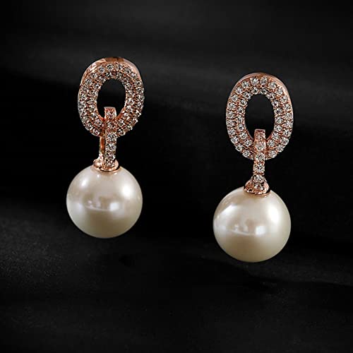 Pendientes Colgantes de Perlas de Agua Dulce Joyería de Moda para Mujer 4