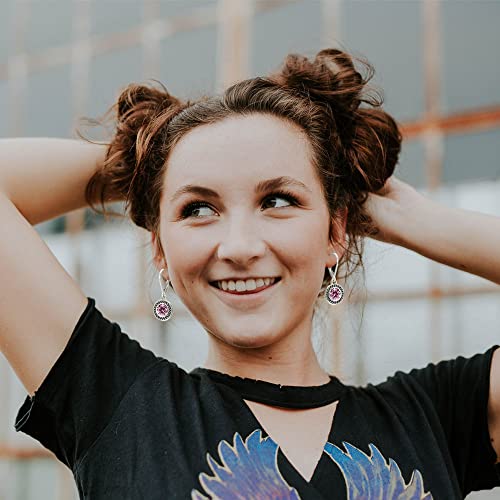 12 Pairs Silver Dangle Earrings For Women Multipack Teen Girls Small Hoop Earrings With Charm Leverback Earrings For Women Handmade Earrings Bohemian Jewelry … #TOP6