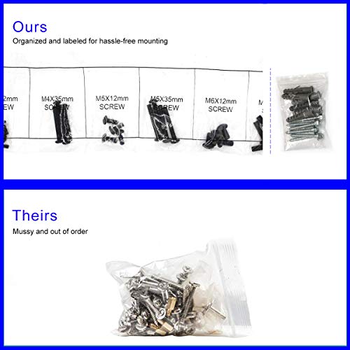 Suptek Universal Tv Mounting Hardware Kit Set Includes Tv Screws And Anchors M4 M5 M6 M8 Tv Screws And Spacer Fit Most Tvs Up To 80 Inch #TOP5