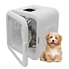 62L Portable Pet Dryer Box for 22.05 lbs Cats/16.53 lbs Dog, 800W 71.6-113℉ 10-180min Adjustable Low Noise Puppy Drying Machine for Pet Stores, Homes, Traveling 18.5 * 16.9 * 18.11in