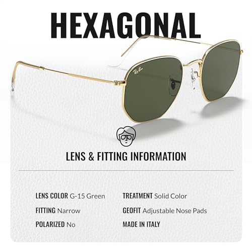 Ray-Ban RB3548 HEXAGONAL Square-Round Shaped Sunglasses for Men & Women with Official RAYBAN Eyewear Kit4