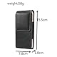 Baiyian Handytasche Gürtel Vertikal PU-Leder Handy Gürteltasche Geeignet für iPhone 16 15 14 13 12 11 Pro, Samsung Galaxy S23+ S23 S22 - Schwarz
