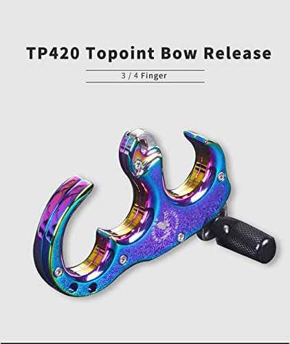 Gofei 1Pcs 3/4 Finger Trigger Caliper Release Aids Adjustable Aluminum Release Aid For Compound Bows #TOP1