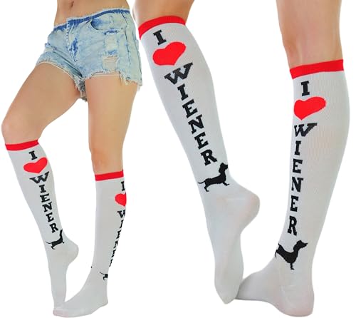 ToBeInStyle Women's Acrylic Knee High Print Socks4